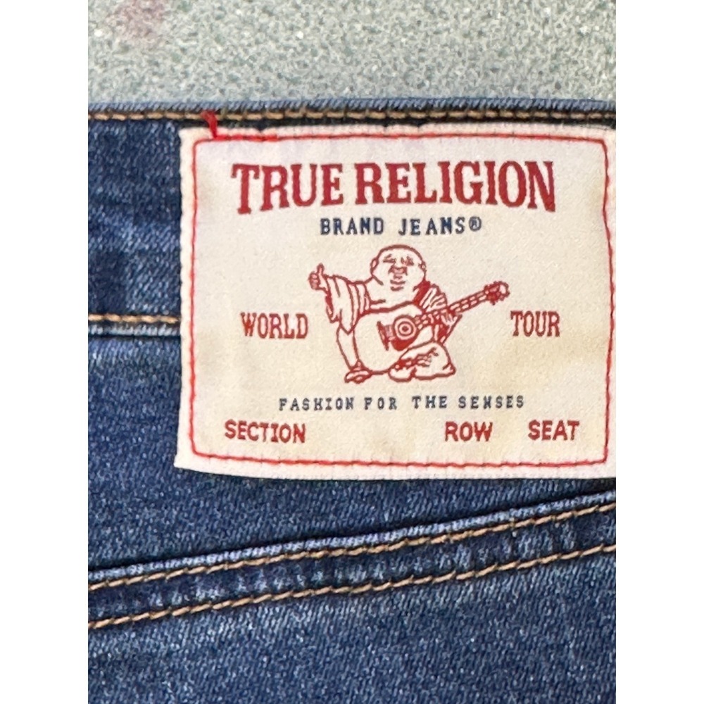 True Religion Becca SN Stud MR Bootcut Jeans Medium Rustic Barn Wash 29 NWT - Picture 9 of 14